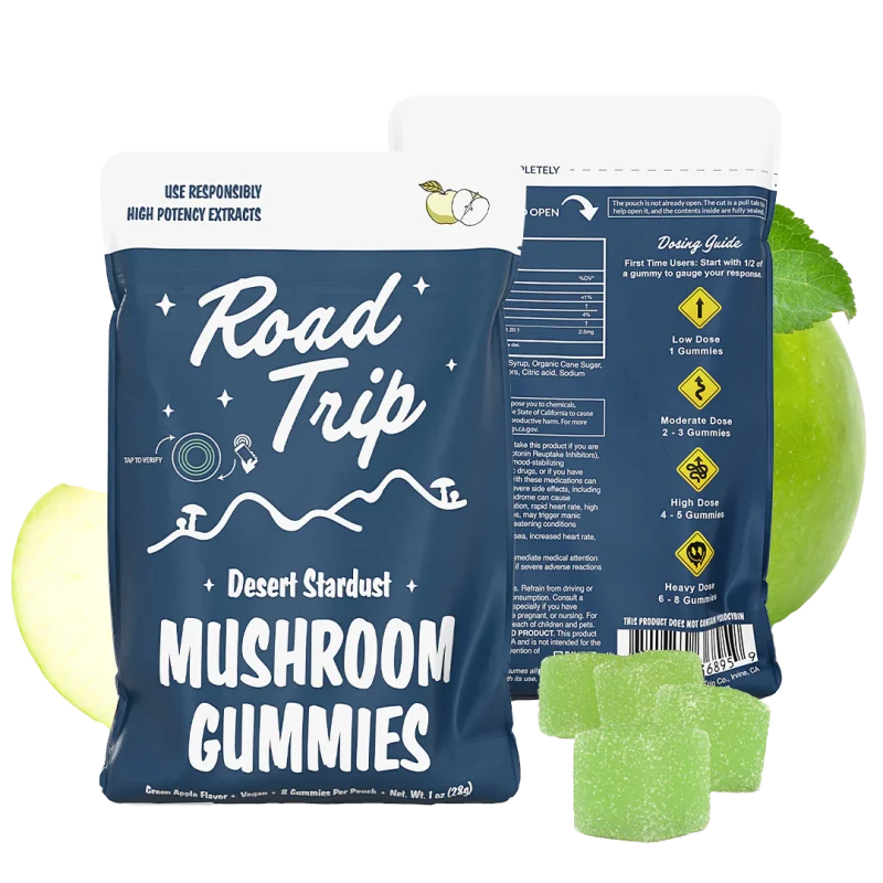 Desert Stardust Mushroom Gummies – Green Apple