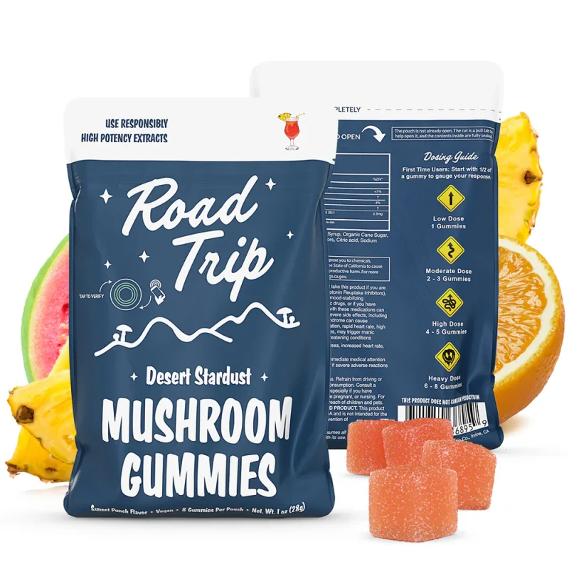 Desert Stardust Mushroom Gummies – Sunset Punch