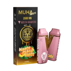 The Muha Meds Melted Diamonds THC-A + Delta-9 Vaporizer 3500mg delivers a premium disposable vaping experience designed for potency, flavor, and smooth performance. Made with high-quality melted diamonds, this vaporizer combines THC-A and Delta-9 for a refined and consistent draw every time. Built for convenience, this disposable vape comes pre-filled and ready to use right out of the box. Its sleek, portable design makes it ideal for both daily use and on-the-go sessions. Each puff delivers clean vapor and bold terpene profiles without harshness. Key Features 3500mg Melted Diamonds Formula THC-A + Delta-9 blend Smooth, flavorful vapor Disposable & easy to use No charging or refilling required Compact and travel-friendly design Premium Quality You Can Trust Muha Meds is known for consistency and quality, and the Melted Diamonds THC-A + Delta-9 Vaporizer is no exception. The carefully balanced formulation provides smooth vapor production and reliable potency from the first hit to the last. If you’re looking for a Muha Meds THC-A disposable vape that delivers premium melted diamonds and dependable performance, the 3500mg Melted Diamonds Vaporizer is a solid choice.